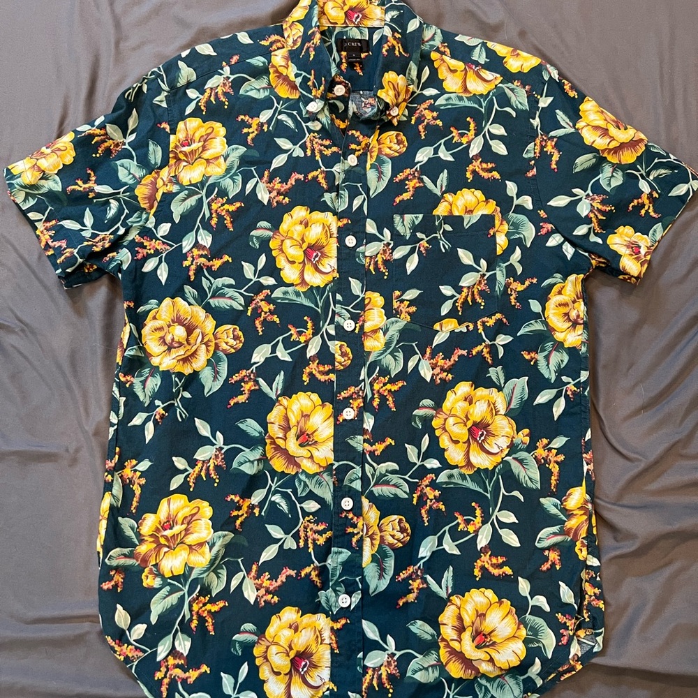 J.Crew Classic Button Up Short Sleeve 100% Cotton